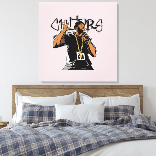 Ich bin das Gefühl der Kultur Leinwanddruck (Insitu (Schlafzimmer))