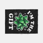 Ich bin das Geschenk - Funny Ugly Weihnachts-Sweat Fleecedecke (Vorderseite (Horizontal))