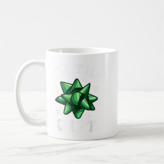 Ich bin das Geschenk - Funny Ugly Weihnachts-Sweat Kaffeetasse (Links)