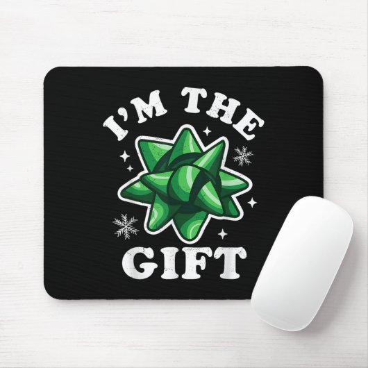Ich bin das Geschenk - Funny Ugly Weihnachts-Sweat Mousepad (Mit Mouse)