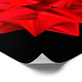 "Ich bin das Geschenk" Oversized Red Bow Fun Chris Poster (Ecke)
