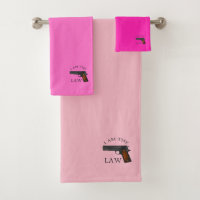 Ich bin das Gesetz mit einem Handgewehr (pink)