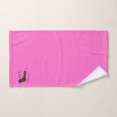 Ich bin das Gesetz mit einem Handgewehr (pink) Badhandtuch Set (Handtuch)