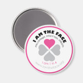 Ich bin das Gesicht-Magnet Magnet (Vorderseite/Rückseite)