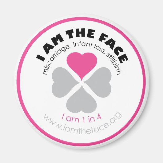 Ich bin das Gesicht-Magnet Magnet (Vorne)