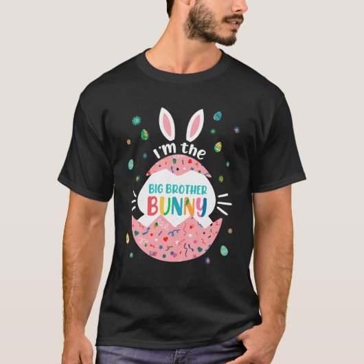 Ich bin das große Brother Bunny Matching Family Os T-Shirt (Vorderseite)