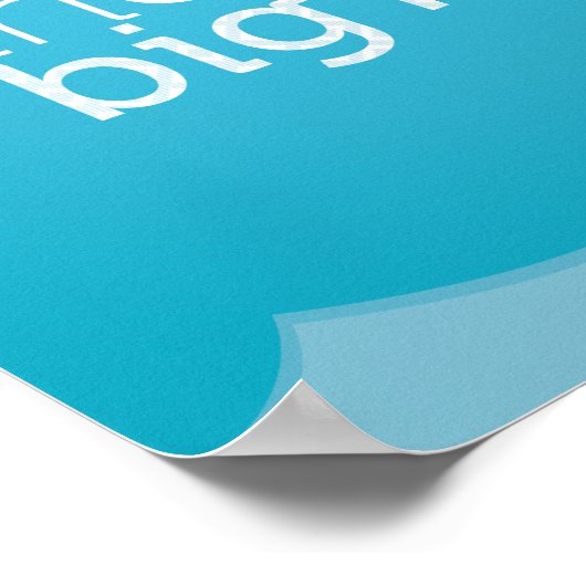 Ich bin das große Fischplakat Poster (Ecke)