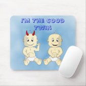 Ich bin das gute DoppelMousepad (blau) Mousepad (Mit Mouse)