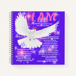 Ich bin das heilige Geist-Spiral-Notebook Notizblock