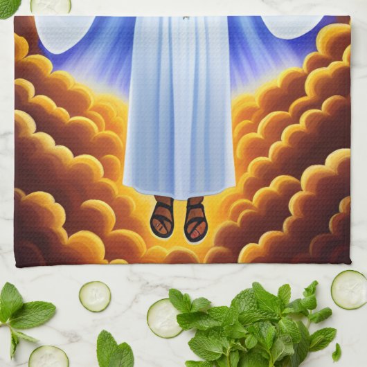 Ich bin das helle Küchentuch (Gefaltet)