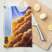 Ich bin das helle Küchentuch (Viertel Falte)