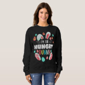 Ich bin das Hungry Bunny Matching Family Osterfest Sweatshirt (Vorne ganz)