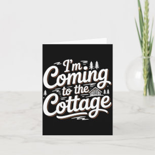 Ich bin das kommende Cottage Lake Cabin Camping Karte