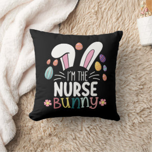 Ich bin das Krankenschwester-Hasen-Oster-Matching Kissen