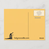 Ich bin das Krokodil, folgen Sie mir. Postkarte (Rückseite)