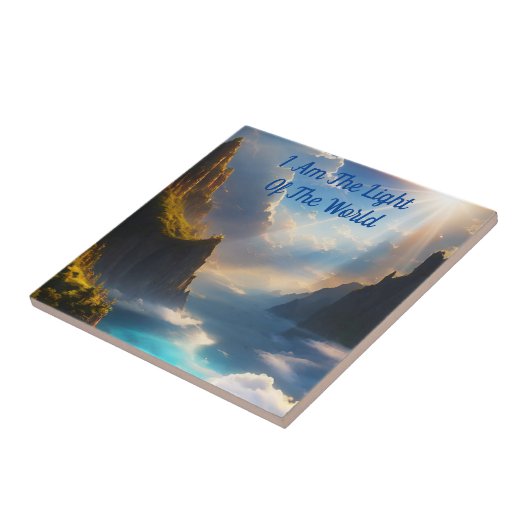 Ich bin das Licht der Welt-Bibel-Verse Fliese (Seite)