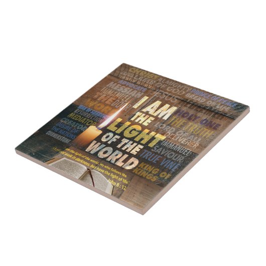 Ich bin das Licht der Welt - John 8:12 Fliese (Seite)