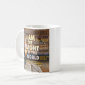 Ich bin das Licht der Welt - John 8:12 Kaffeetasse (Vorderseite Links)
