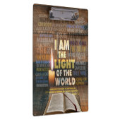 Ich bin das Licht der Welt - John 8:12 Klemmbrett (Rechts)