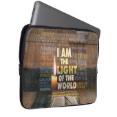 Ich bin das Licht der Welt - John 8:12 Laptopschutzhülle (Vorne Rechts)