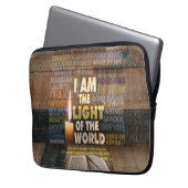 Ich bin das Licht der Welt - John 8:12 Laptopschutzhülle (Vorderseite Links)