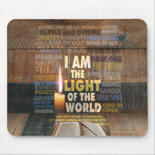 Ich bin das Licht der Welt - John 8:12 Mousepad