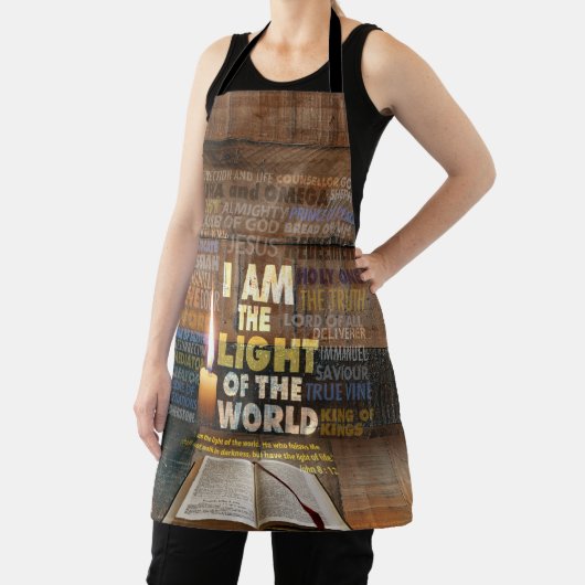 Ich bin das Licht der Welt - John 8:12 Schürze (InSitu)