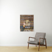 Ich bin das Licht der Welt - John 8:12 Wandteppich (Beispiel)