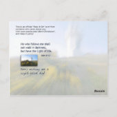 Ich bin das Licht der Welt Postkarte (Rückseite)