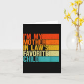 Ich bin das Lieblingskind meiner Schwiegermutter L Karte (Gelbe Blume)