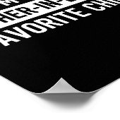 Ich bin das Lieblingskind meiner Schwiegermutter L Poster (Ecke)