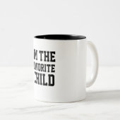 Ich bin das liebste Kind Zweifarbige Tasse (VorderseiteRechts)