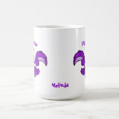 Ich bin das Lila Eichhörnchenbüro Kaffeetasse (Mittel)