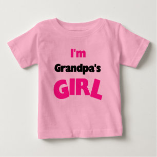 Ich bin das Mädchen des Großvaters Baby T-shirt