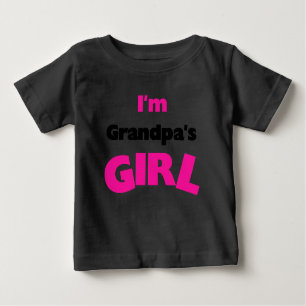 Ich bin das Mädchen des Großvaters Baby T-shirt