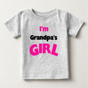 Ich bin das Mädchen des Großvaters Baby T-shirt