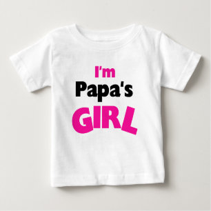 Ich bin das Mädchen des Papas Baby T-shirt