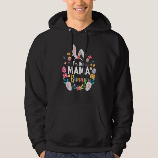 Ich bin das Mama Bunny Matching Family Osterfest P Hoodie (Vorderseite)