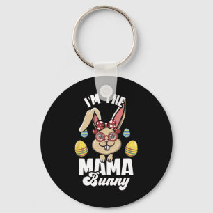 Ich bin das Mama-Kaninchen, passende Familien-Oste Schlüsselanhänger