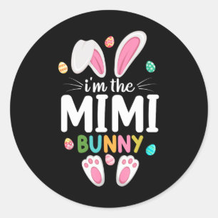 Ich bin das Mimi Bunny Matching Family Oster Runder Aufkleber