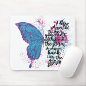 Ich bin das Motivierend Schmetterlingsangebot des  Mousepad (Mit Mouse)
