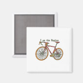 Ich bin das Motorrad-Mountainbiking Magnet (Vorderseite/Rückseite)