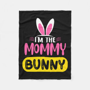 Ich bin das Mummy-Bunny-Hasenohren-Ei Lustiges Ost Fleecedecke