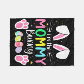 Ich bin das Mummy-Bunny, lustige passende Ostern-F Fleecedecke (Vorderseite (Horizontal))