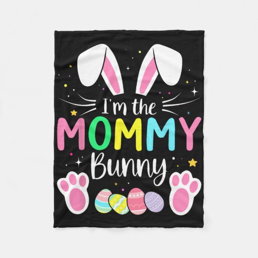 Ich bin das Mummy-Bunny, lustige passende Ostern-F Fleecedecke (Vorderseite)