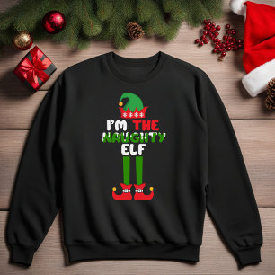 Ich bin das Naughty Elf Funny Christmas Sweatshirt