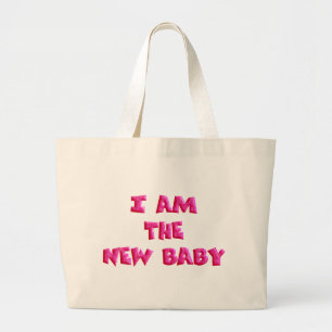 Ich bin das neue Baby Jumbo Stoffbeutel