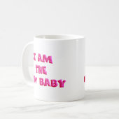 Ich bin das neue Baby Kaffeetasse (Vorderseite Links)