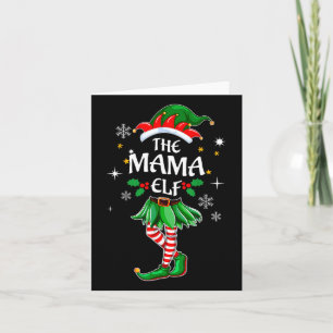 Ich bin das Niedliche Weihnachtsfest der Mama Elf Karte