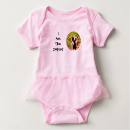 Ich bin das niedlichste Kind (Foto der Babyziege) Baby Strampler